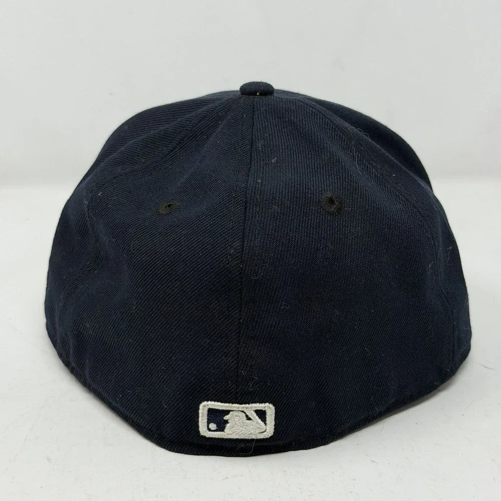 Detroit Tigers New Era 59FIFTY Hat Cap Size 7 1/4 Fitted Navy Official On-Field